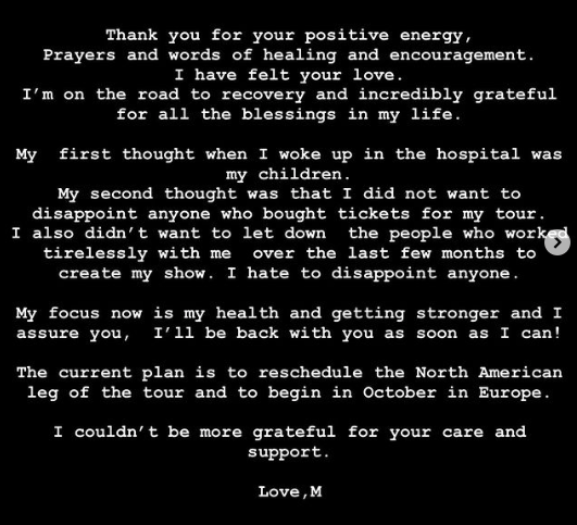 Madonna su Instagram