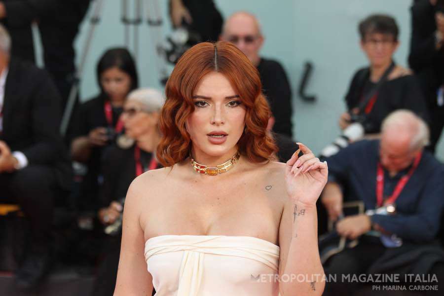 Venezia 80 look sesta serata Bella Thorne - Ph © Marina Carbone