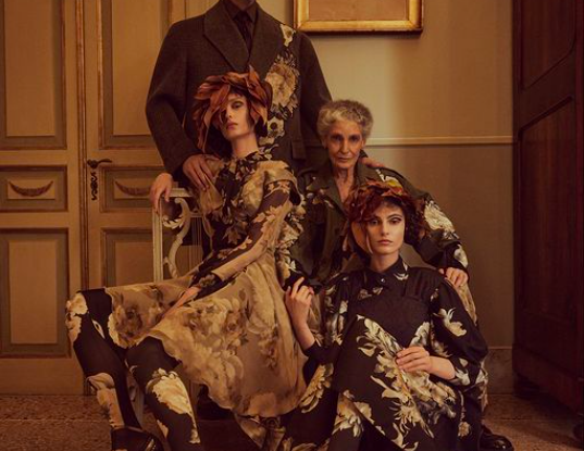 Milano Fashion Week, Antonio Marras e Marisa Berenson in Live, Camera, Action! Milano Fashion Week Antonio Marras © Instagram