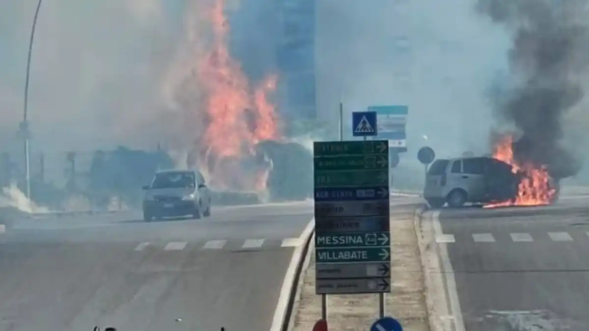 Ore di fuoco a Palermo: gli incendi colpiscono Cefalù, due vittime