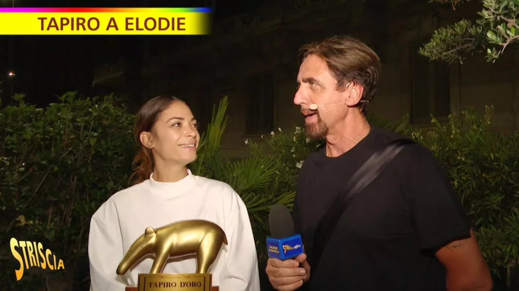Striscia la notizia, tapiro d'oro a Elodie