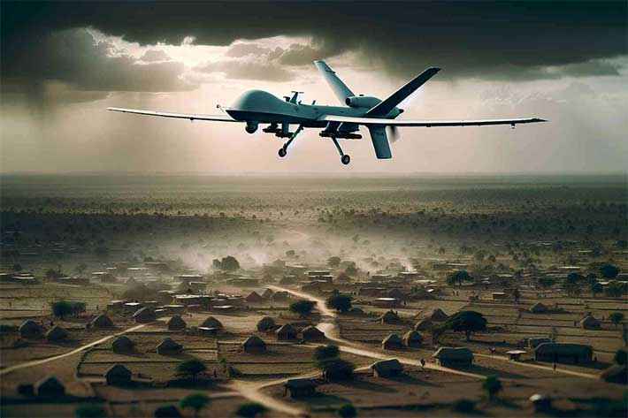 Drone militare bombarda per errore un villaggio in Nigeria, 85 morti