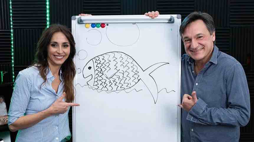 Fabio Caressa e la moglie Benedetta Parodi