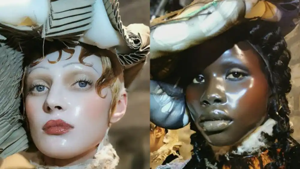 Tutti pazzi per la tecnica pelle di porcellana di Pat McGrath alla sfilata Maison Margiela