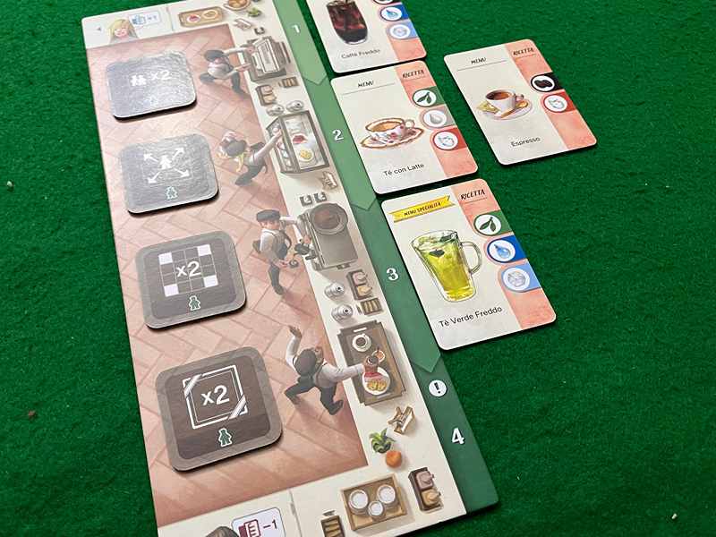 coffee rush plancia giocatore