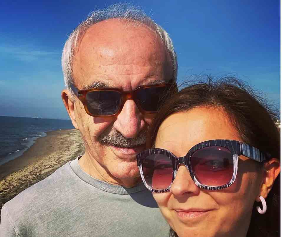 Gino Castaldo e la moglie