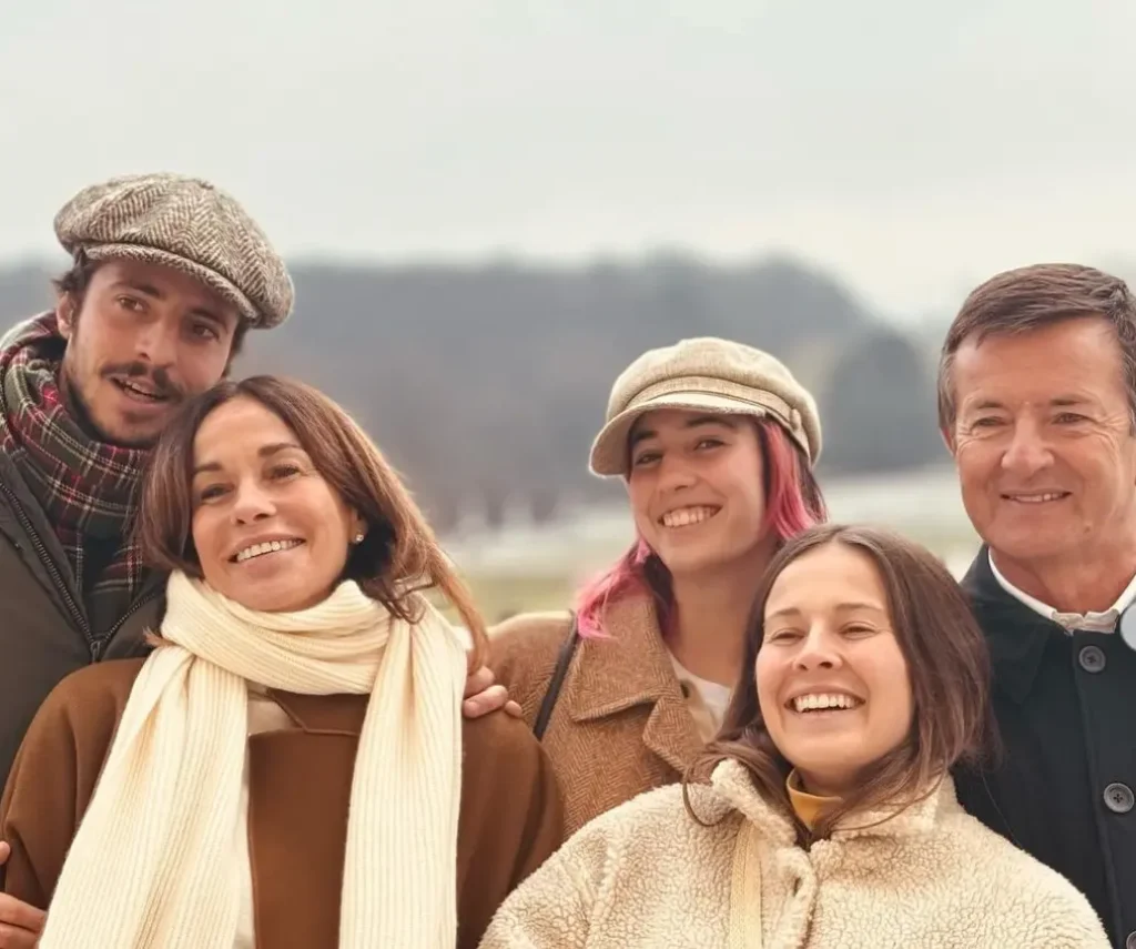 Cristina Parodi, il marito e i figli