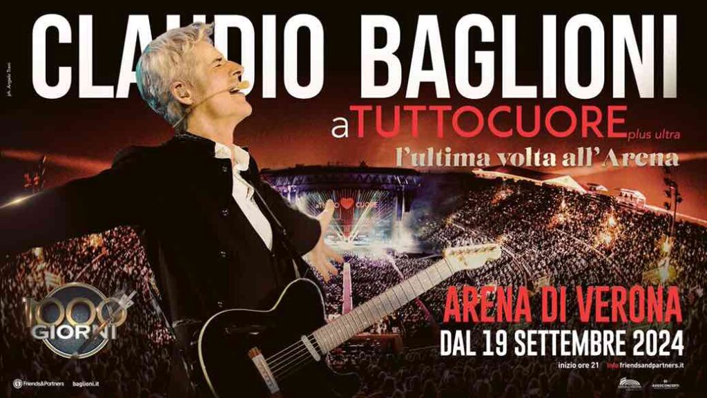 Claudio Baglioni aTUTTOCUORE in Arena di Verona