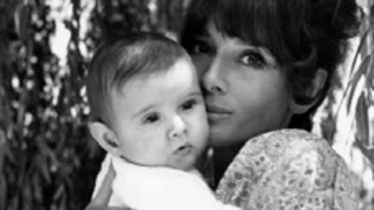Luca Dotti e la madre Audrey Hepburn