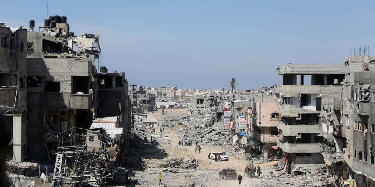 I palestinesi tornano a Khan Yunis, ma trovano una città fantasma