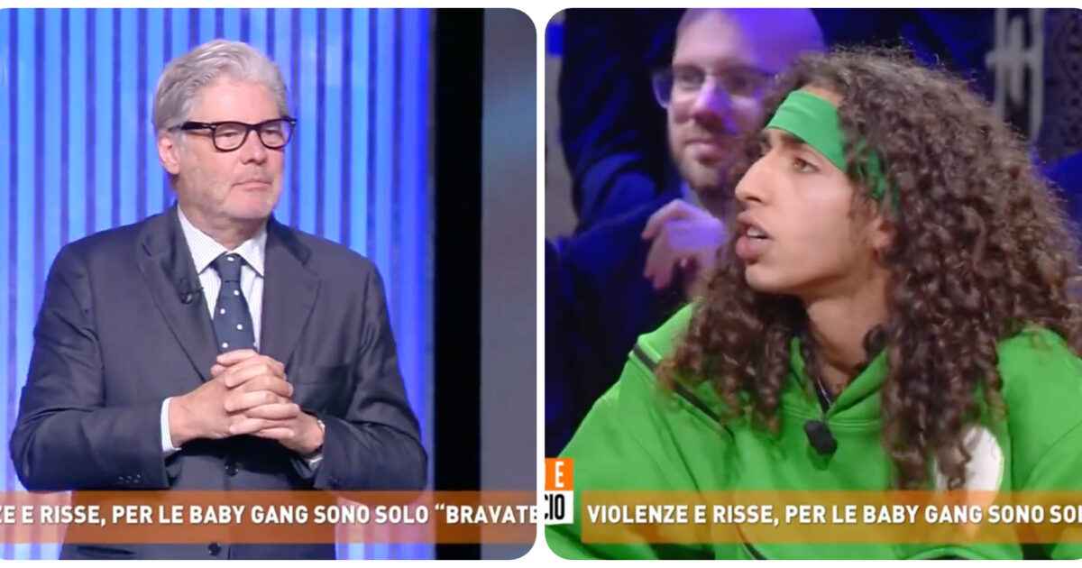 Tensione a Diritto e Rovescio, Il trapper Baby Touché minaccia Del Debbio: cosa è successo