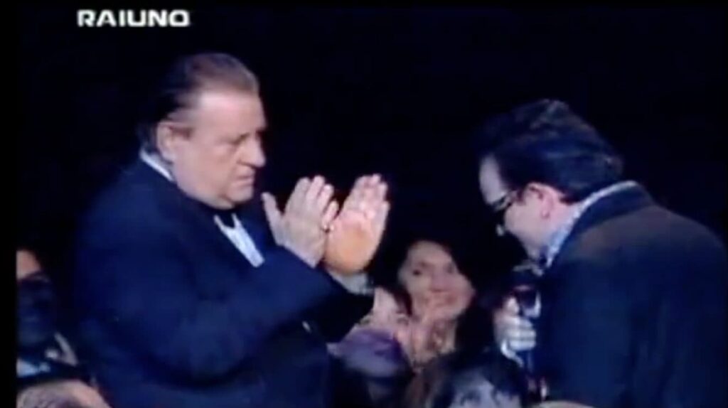 Mario Merola e Bono Vox, foto da CineTv.it 