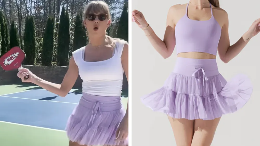 La gonna pirouette lavanda di Taylor Swift è diventata virale in un secondo (ed è già sold out)