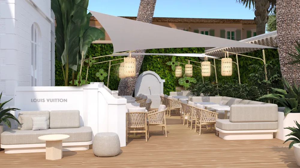 Louis Vuitton torna con il suo ristorante pop-up estivo a Saint-Tropez per un’esperienza immersiva