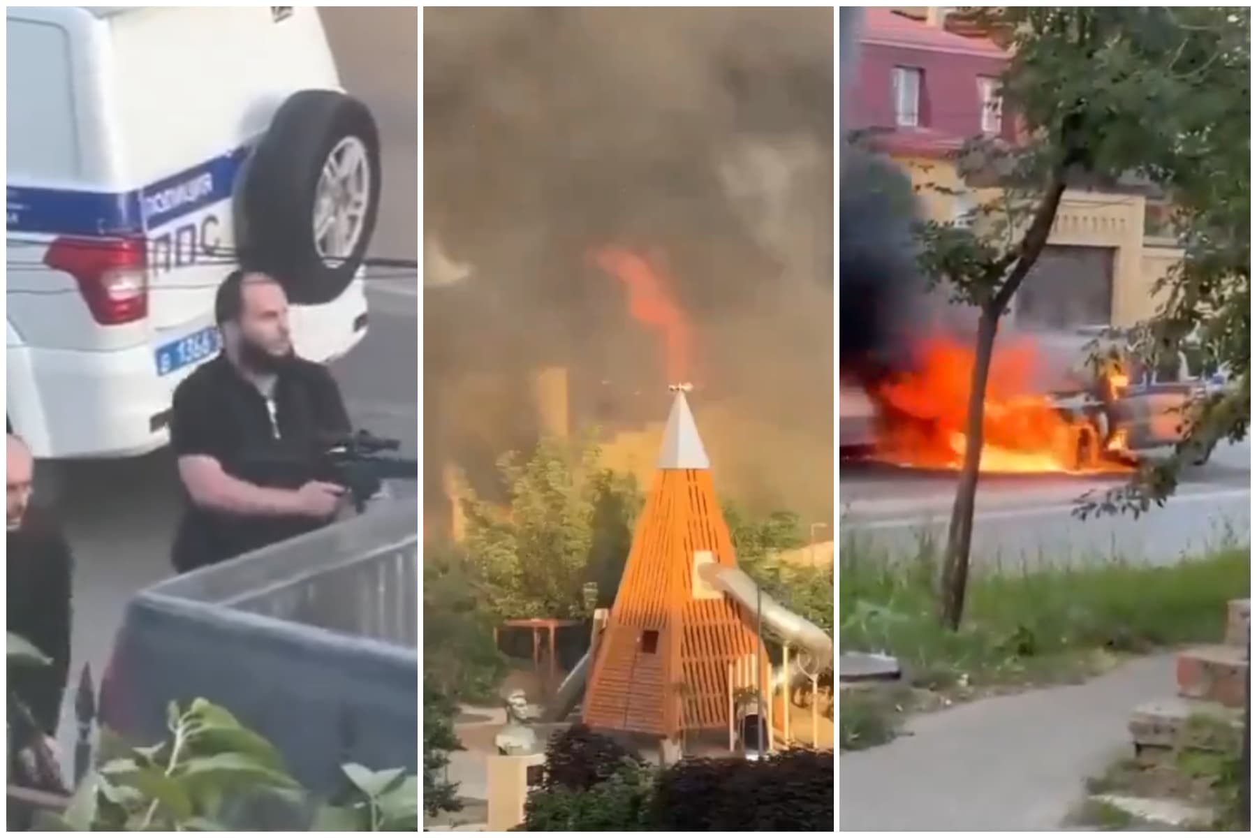 Attaccate chiese ortodosse e sinagoghe in Russia a Daghestan: Almeno 15 agenti e diversi civili uccisi