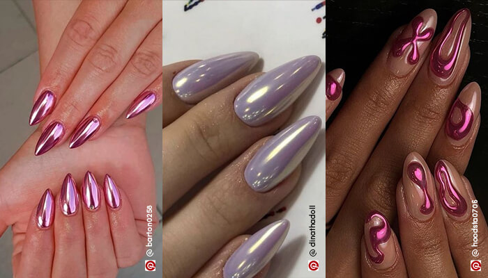 Il trend nail che ha conquistato TikTok è l’Ombré Chrome