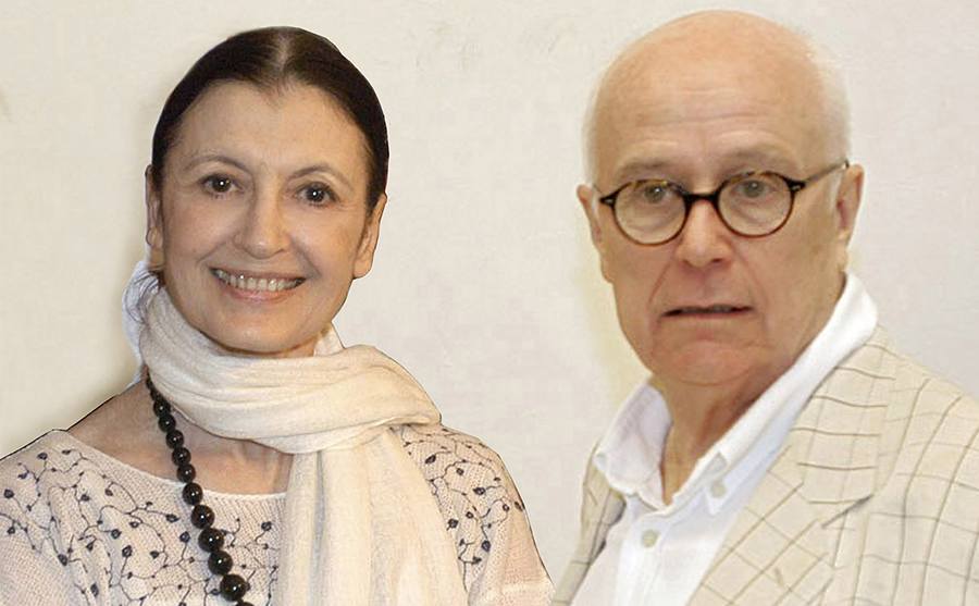 Beppe Menegatti e la moglie Carla Fracci