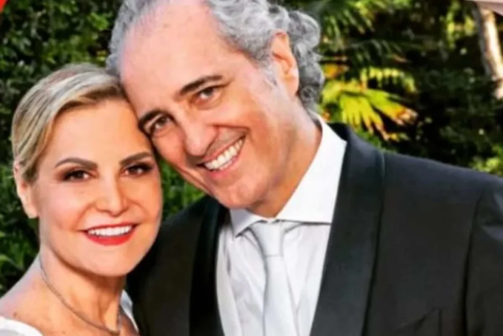 Simona Ventura ed il marito Giovanni Terzi