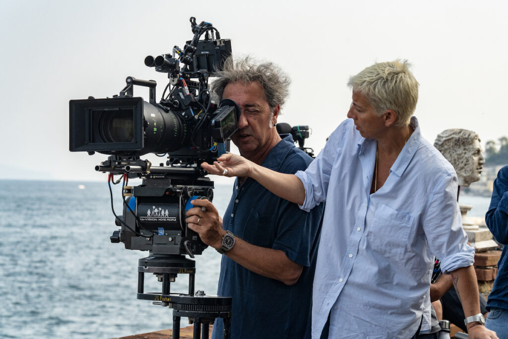 Paolo Sorrentino e Daria D'Antonio sul set di Parthenope - Photo by Gianni Fiorito