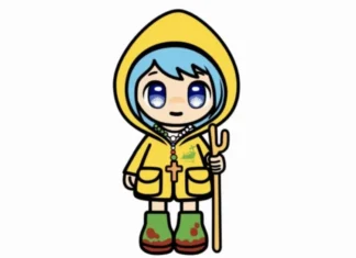 Luce è la mascotte ufficiale del Giubileo 2025 creata dall’illustratore Simone Legno, in arte Tokidori