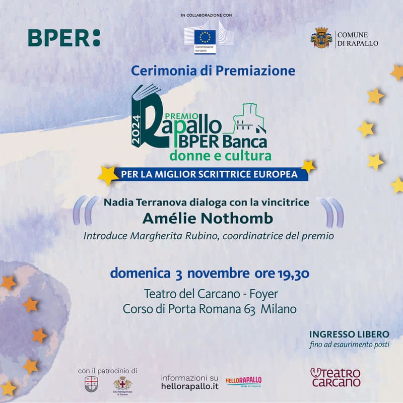 Amélie Nothomb Premio Rapallo 2024