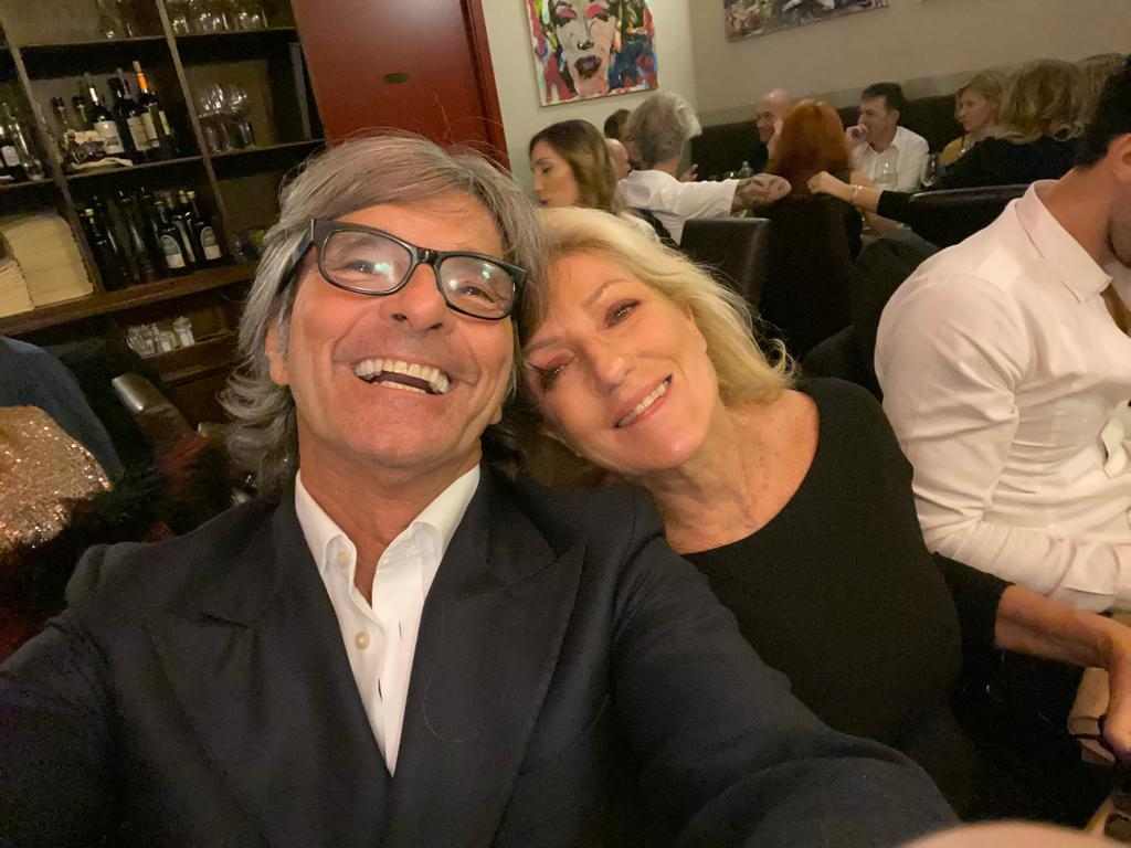 Roberto Alessi e la moglie