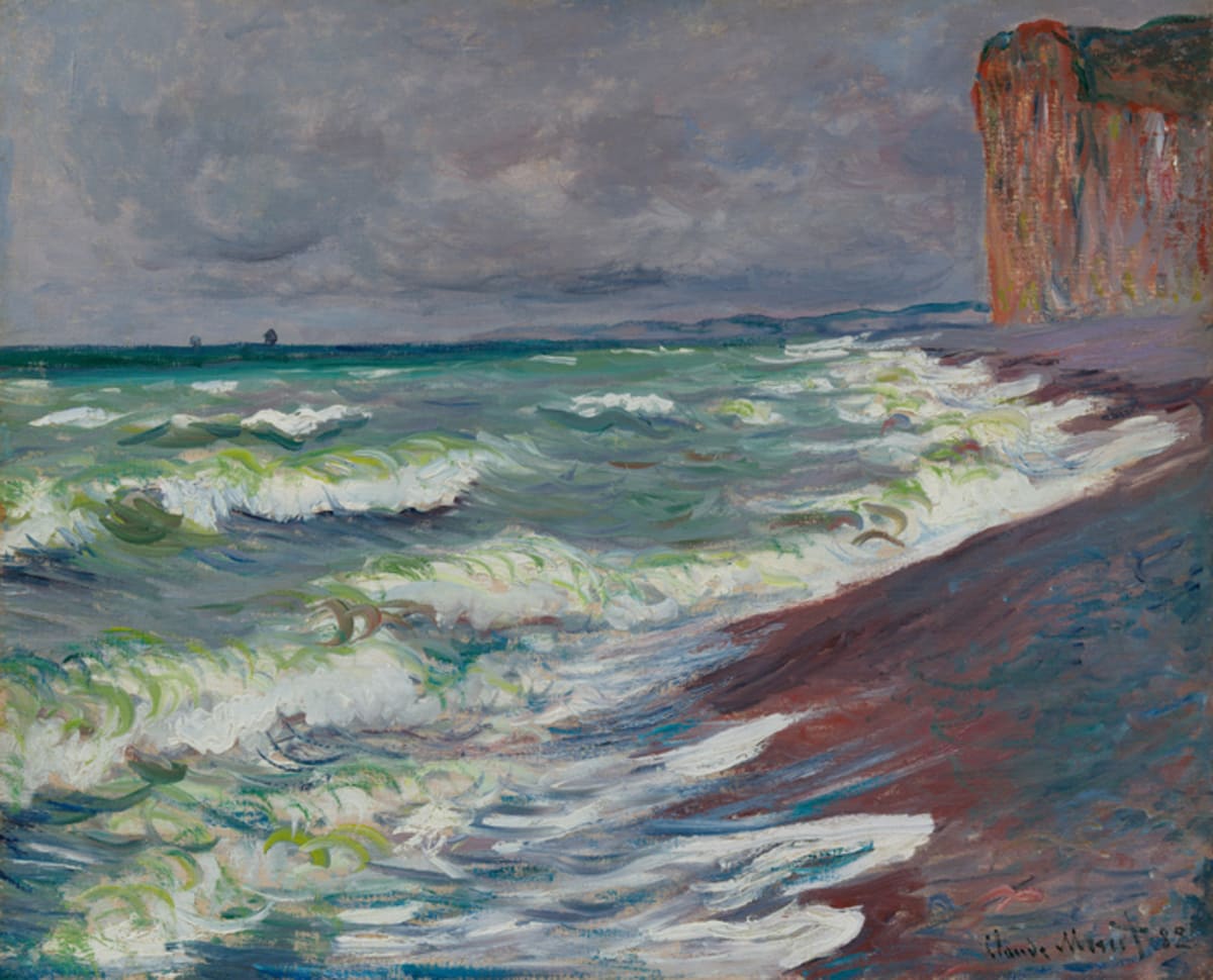 ”Mer agitée à Pourville”, all’asta l’unico capolavoro di Claude Monet che raffigura la stagione invernale della sua serie costiera