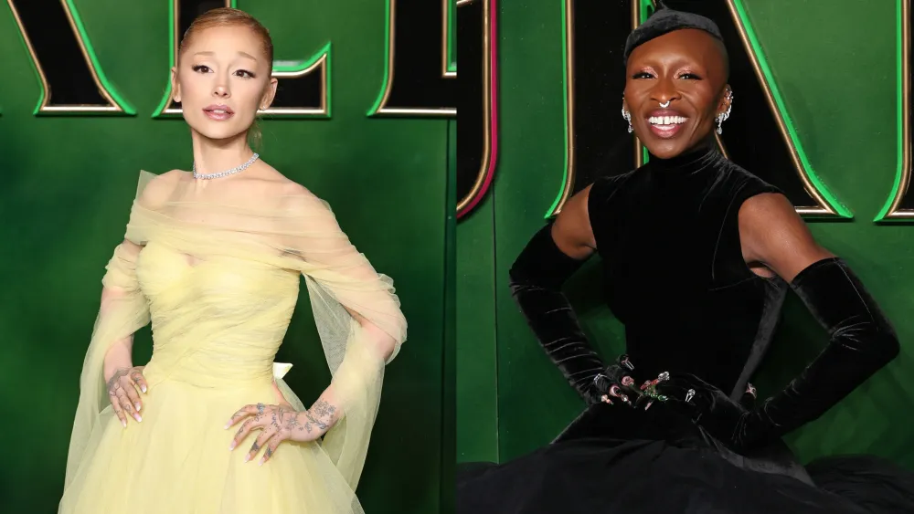 Ariana Grande ricrea l’iconico look di Wicked di Broadway durante l’ultima premiere a Londra