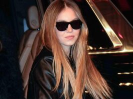 Sydney Sweeney e il suo leather outfit super Rihanna-coded