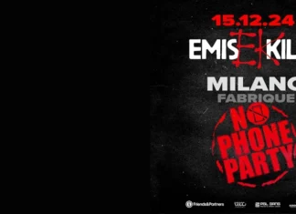 Emis Killa annuncia il “No Phone Party” al Fabrique di Milano: niente cellulari, solo musica