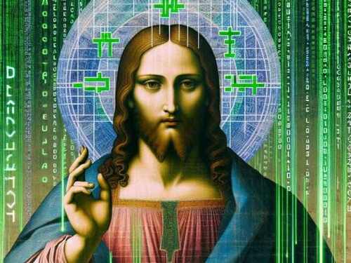 Ologramma di Gesù Cristo fatto con intelligenza artificiale - Photo Cretdits Corriere Della Sera