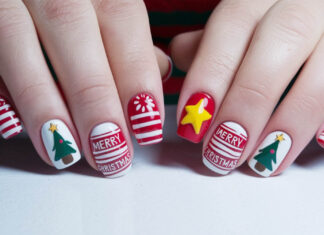 French natalizio? Si, ma con un tocco in più: tutte le inspo per le nail art delle feste