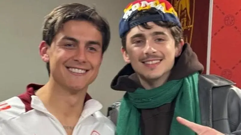 Timothée Chalamet Francesco Totti 