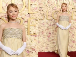 Golden Globes 2025, il red carpet: Ariana Grande totally Audrey Hepburn, Emma Stone in rosso (e con un pixie cut)