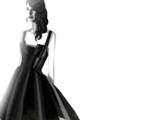 Svelato il bozzetto del vestito di Antonio Marras per Geppi Cucciari di stasera