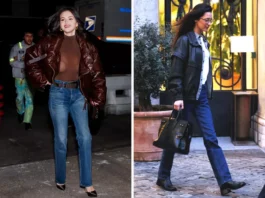 I jeans straight (preferiti da Selena Gomez) sono il modello perfetto per questa primavera 2025