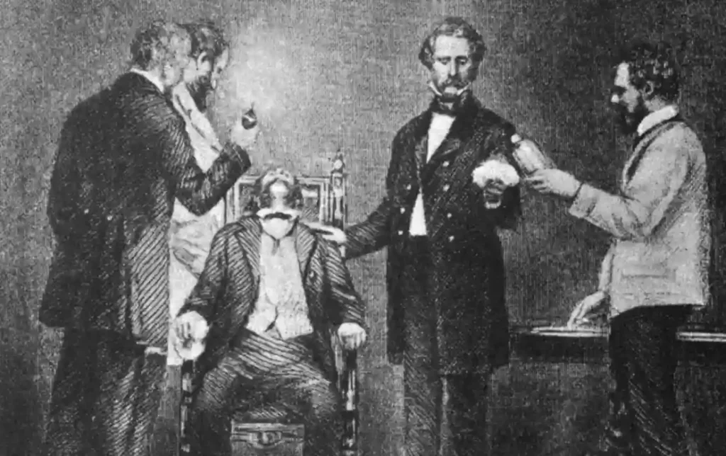  il 30 marzo 1842 il dottor Crawford Long sperimentava con successo per la prima volta l'anestesia in un intervento chirurgico, fonte iefs.es