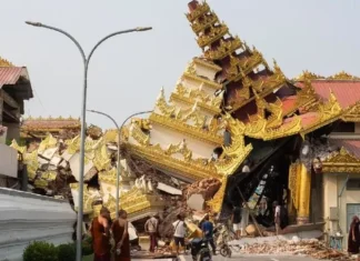 Il bilancio delle vittime del terremoto in Myanmar sale a 1.644 morti, in Thailandia 17