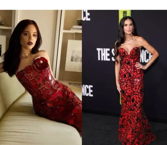 Jenna Ortega ha indossato un outfit Demi Moore (e The Substance) coded