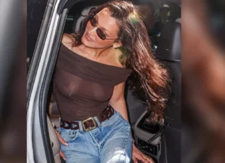 Bella Hadid porta il trend Y2K ad un livello successivo con vestiti super sheer e free nipple