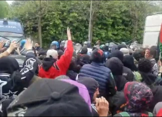 Scontri tra polizia e partecipanti a un rave party poco lontano da Torino