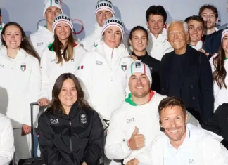 Armani svela le divise olimpiche per Cortina 2026