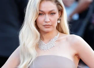 Gigi Hadid porta il giallo in trend con le unghie girasole
