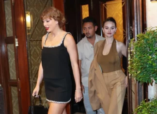 Taylor Swift torna a New York con la bestie Selena Gomez in total Gucci