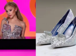 Le scarpe di Ariana Grande indossate in RuPaul’s Drag Race hanno oltre 12.000 cristalli Swarovski