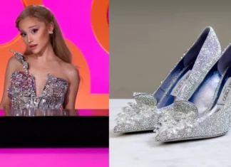 Le scarpe di Ariana Grande indossate in RuPaul’s Drag Race hanno oltre 12.000 cristalli Swarovski
