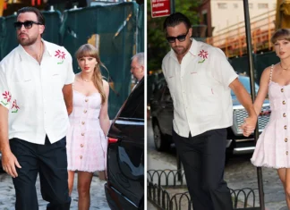 Taylor Swift torna alla sua Lover era con il suo Balmain rosa baby