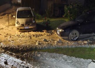Una frana ha isolato alcune persone nelle loro case: è successo a Borca di Cadore, in Veneto