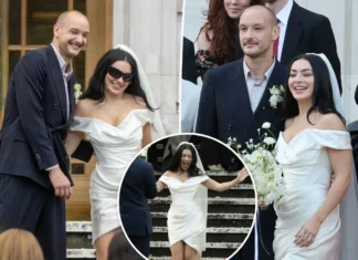 Il vestito da sposa di Charli XCX è so brat coded (in Vivienne Westwood)