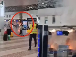 Uomo appicca un incendio a Malpensa dopo attacco di rabbia
